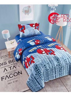 اشتري Compressed bed comforter set consisting of 3 pieces with children's drawings في السعودية