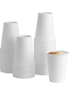 اشتري Hot Coffee Cups White Paper 12 Ounce Polyethylene 100 Pieces في السعودية