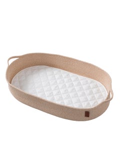 Buy Baby Changing Basket With Quilted Waterproof Mat in UAE