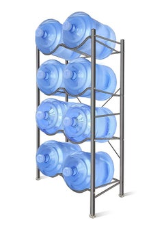 Buy 4-Tier Heavy Duty Water Bottles Organizer Space Saver Sturdy And Durable Storage Stand For Office Home And Gym in Saudi Arabia