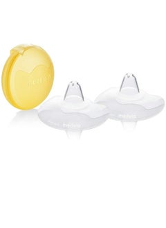 اشتري Medela Contact Nipple Shields With Case Pack Of 2 Pcs -Large 24Mm في الامارات