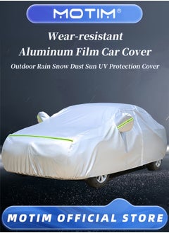 Buy Outdoor Car Cover All-Weather Protection for Rain Snow Dust and Sun with Reflective Strips (SUV 212 x 78 x 70 inches) in Saudi Arabia