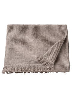 اشتري Bath Towel Light Grey And Brown 70X140 Cm في السعودية