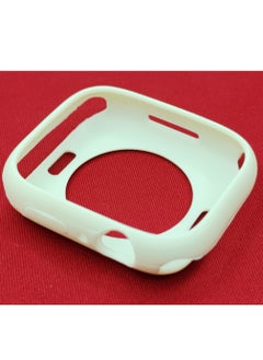 Buy Silicon Case For Apple Watch Series 7 45mm - Off-White in Egypt