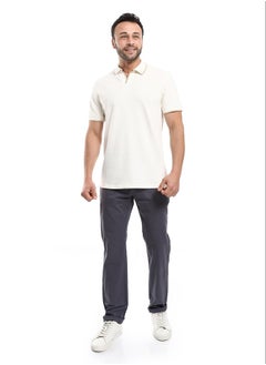 Buy Straight Fit Gabardine Pants With Side Pockets in Egypt