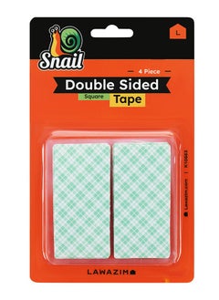 Buy Snail 4-Piece Double Sided Adhesive Tape  - Square shape in Saudi Arabia