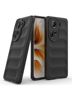 اشتري Back Case Cover Liquid Silicone Magic Case for Oppo Reno 11 5G with Camera Protection Black في مصر