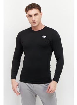 Buy Men Sportswear Fit Long Sleeves Training Sweatshirt, Black in UAE