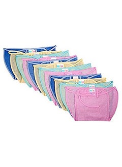 Buy Cloth Nadi Washable Reusable Cotton Diaper For New Just Born (Multicolor 12 Pieces) in UAE