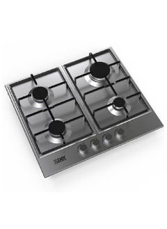 Buy Built-in Gas Hob - 58 cm - 4 Turkish Burners - Steel - XPBH60ENG in Saudi Arabia