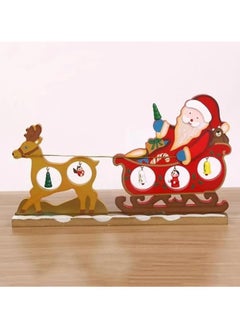 Buy Christmas Wood Decorative Ornaments, Painted Desk Ornaments, Christmas Ornaments, Photography Ornaments For Christmas Tree (A, One Size) in Egypt