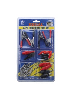 Buy 24-Piece Compact Comfortable Grip Electrical Clip Set Multicolour 16.2 x 27 x 2.2 cm 39940 in Saudi Arabia