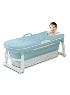Buy Portable Bathtub, Large Foldable Bathtub For Adult ChildrenToddlers, Freestanding Bathtubs Bath Tub With Lid Handle Drain Hose in UAE