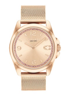 اشتري Women Analog Round Shape Gold Wrist Watch 36 mm في الامارات