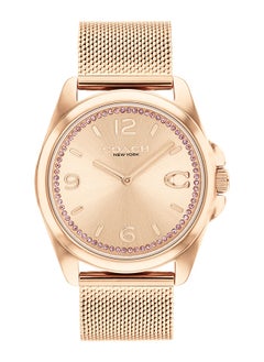 اشتري Women Analog Round Shape Gold Wrist Watch 36 mm في الامارات