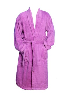 Buy Zero twist bathrobe 450 GSM High Quality Super luxury, high absorbent Size L/XL in Saudi Arabia