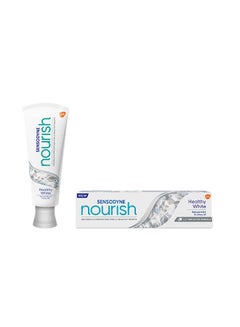 Buy Nourish Healthy White Toothpaste Protects & Whitens Teeth 75ml in UAE