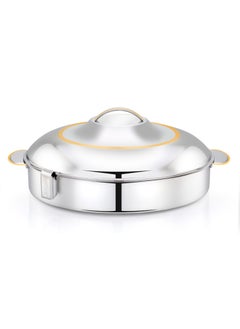 Buy Stainless Steel Insulated Samina Oval Shape Hotpot With Lid Lock Holder in UAE