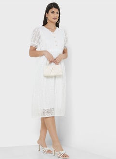 Buy Puff Sleeve Llce Dress in Saudi Arabia