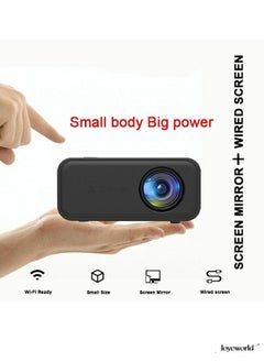 Buy New Mini YT300 Wired/Wireless Connection Video Projector Home Theater Compatible with HDMI/AV/USB/iOS & Android in Saudi Arabia