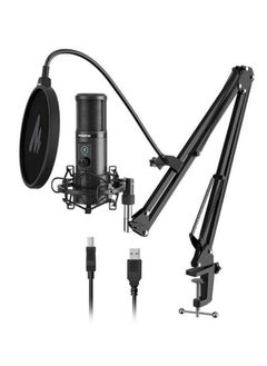 Buy Microphone Condenser Kit Monitoring USB Microphone  - Black in Saudi Arabia