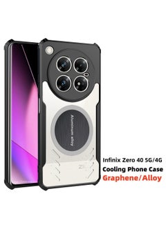 اشتري Phone Case for Infinix Zero 40 5G/4G Magnetic Suction Car Phone Case with Cooling and Anti Drop Function في السعودية