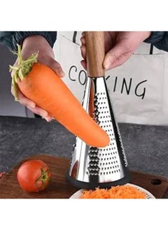 Buy 1 Piece Multifunctional Fruit Mill Cone Shape 3 Sided Grater Potato Shredder Vegetable Grater Kitchen Accessories in Egypt