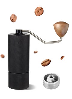 اشتري Manual Coffee Grinder,Portable Stainless Steel Hand Coffee Bean Grinder,Mini Coffee Powder Maker,Black في السعودية