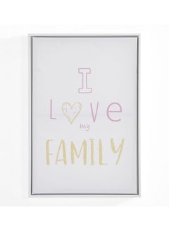 اشتري Family Wall Art, White - 40x60 cm في الامارات