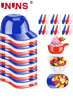 Buy Dessert Cups,12 Pack Baseball Helmet Ice Cream Bowls With Spoons ,8oz Mini Dessert Cups Sundae Bowls Parfait Cups Appetizer Cups,Reusable Serving Baseball Cup Bowls For Birthday Party in UAE