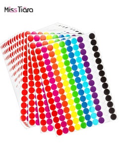 اشتري 10-Sheets Multicolor Round Dot Sticker في الامارات