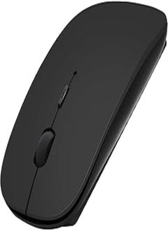 اشتري Generic Bluetooth Mouse for Laptop/iPad/iPhone/Mac (iOS 13.1.2 and Above)/Android PC, USB Rechargeable Slim Wireless Mouse Compatible with Windows/Linux/Notebook/Mac/MacBook Air, Black في مصر