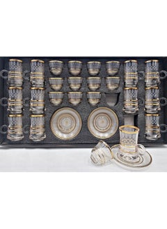 Buy A set of Tea Cups and Coffee Cups and Saucers with a Modern and Elegant Design, 36 Pieces in Saudi Arabia