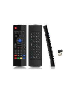 Buy 6-Axis Gyro 2.4G Wireless Air Mouse Motion-Sensing Remote Control for Android TV Box / Mini-PC / Smart-TV / Projector And Android/Windows/Mac OS/Linux Systems With QWERTY Keyboard And Voice Command in UAE
