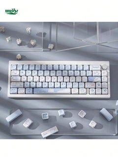 اشتري USLION 95 KEYS/SET WHITE DOGGY موضوع المفتاح CAP CUTE BRANTIANT MOA Profile Sublimation Dechanical Keyboard Transform في السعودية