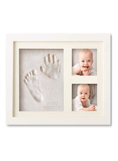 Buy Handprint and Footprint Plaster kit Set Photo Frame in UAE