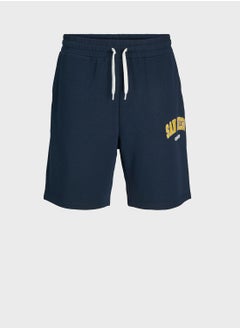 Buy Jpstkane Jjbradley Logo Print  Drawstring Shorts in UAE