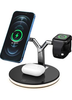 Buy Professional Fast Wireless Charger for Apple iPhone, Android, Smartwatch and Air Pods in UAE