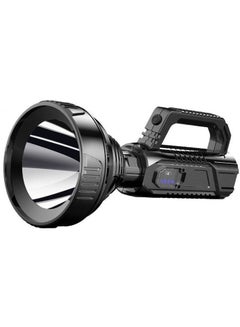 Buy Handheld poly rechargeable LED spotlight flashlight with power display in Saudi Arabia