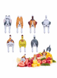 Buy 7 Pcs Animal Food Picks for Kids Fruit Picks Bento Box Food Picks Animals Food Toothpicks Cartoon Toothpick Sticks in UAE