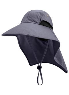 اشتري Uv Protection Fishing Hat With Neck Flap في الامارات