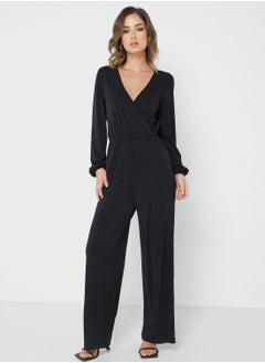 Buy Surplice Neck Jumpsuit in Saudi Arabia