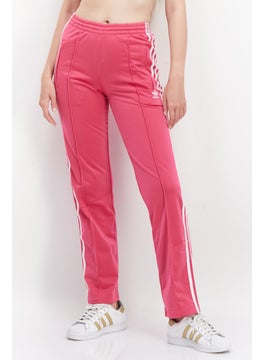 اشتري Women Sportswear Fit Training Track Pants, Pink/White في الامارات