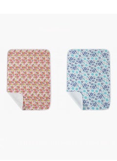 Buy Reusable Changing Mat - Printed Flower & Flower Pink - Pack of 2 in UAE