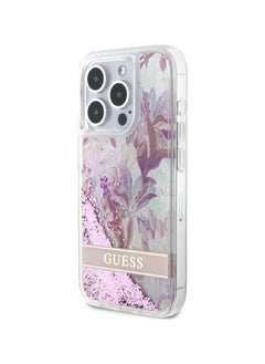 Buy Guess Liquid Glitter Case For iPhone 15 Pro Max (Pink) in UAE