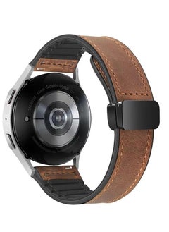 Buy 22mm Leather Watch Strap Compatible with Huawei GT4 46mm/GT3 46mm/GT3 Pro/Watch 3/GT2e/GT2 pro/GT2 42mm 46mm Replacement Strap Compatible with Samsung Galaxy Watch 3 45mm/Gear S3 Brown in Egypt