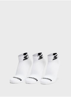 Buy 3 Pack Logo Ankle Socks in Saudi Arabia