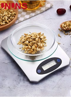 اشتري Digital Kitchen Scale,5KG By 1G Accuracy,Digital Food Kitchen Durable Scale For Baking,Jewelry,Herbs,Seasoning,3 Units Conversion,Tare Function في الامارات