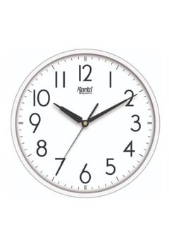 Buy Quartz Step Movement 12 Inches Wall Clock for Home and Offices (White) in UAE