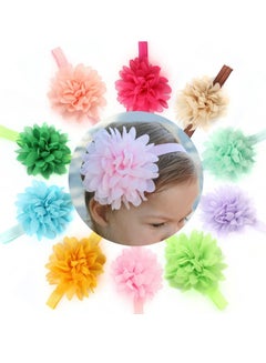 Buy 10 Packs Baby Headbands Bows Flower Lace Band Hair Accessories Baby Girl in Saudi Arabia